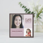 Invitation De La Fête De La Diplôme Moderne (Debout devant)