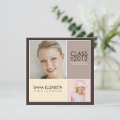 Invitation De La Fête De La Diplôme Moderne (Debout devant)