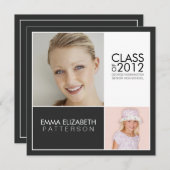 Invitation De La Fête De La Diplôme Moderne (Devant / Derrière)