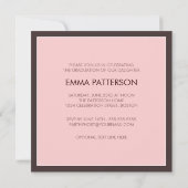 Invitation De La Fête De La Diplôme Moderne (Dos)