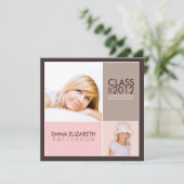 Invitation De La Fête De La Diplôme Moderne (Debout devant)