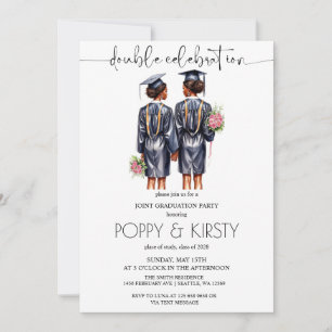 Invitation de la fête de la double graduation pour