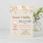 Invitation de la fête de la douche de bulle (Debout devant)