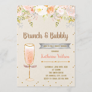 Invitation de la fête de la douche de bulle