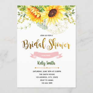 Invitation de la fête de la douche nuptiale de tou