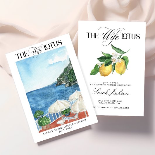 Invitation de la fête de la femme Lotus Bacheloret