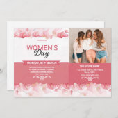 Invitation de la fête de la femme Modèle (Devant / Derrière)