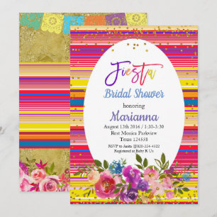 Invitation de la fête de la Fête des mariées de Fi