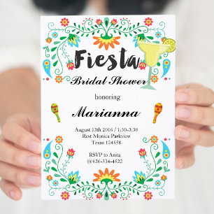 Invitation de la fête de la Fiesta mexicaine