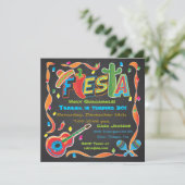 Invitation de la fête de la Fiesta mexicaine sur t (Debout devant)