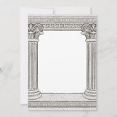 Invitation de la fête de la Grèce antique avec col (Dos)