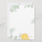 Invitation de la fête de la limonade (Dos)