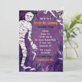 Invitation de la fête de la maman d'Halloween (Debout devant)