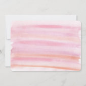 Invitation de la fête de la mariée à l'aquarelle (Dos)