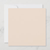 Invitation de la fête de la mariée des fleurs de c (Dos)