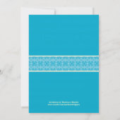 Invitation de la Fête de la mariée du couple (Dos)