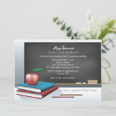 Invitation de la Fête de la mariée du professeur (Debout devant)