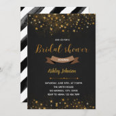 Invitation de la fête de la mariée étoile (Devant / Derrière)