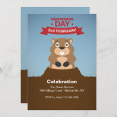Invitation de la fête de la marmotte (Devant / Derrière)