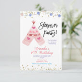 Invitation de la fête de la nuit de Teepee (Debout devant)