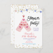 Invitation de la fête de la nuit de Teepee (Devant / Derrière)