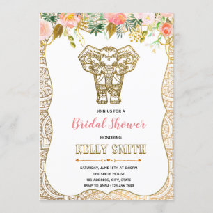 Invitation de la fête de la nuptiale à thème indie