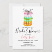 invitation de la fête de la nuptiale macaron (Devant)