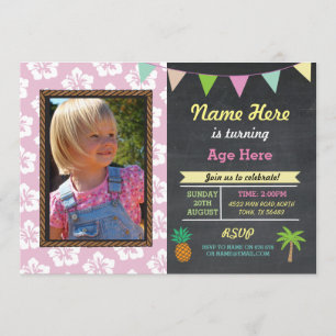 Invitation de la Fête de la Photo Tropicale Aloha 