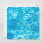 Invitation de la fête de la piscine à main (Dos)