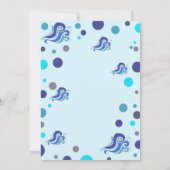 Invitation de la fête de la piscine de requin Invi (Dos)