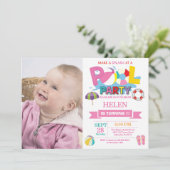 Invitation de la fête de la piscine d'été Splish S (Debout devant)