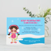 Invitation de la fête de la piscine d'hiver (Debout devant)
