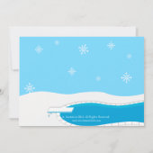 Invitation de la fête de la piscine d'hiver (Dos)