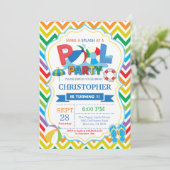 Invitation de la fête de la piscine Été Splish Spl (Debout devant)