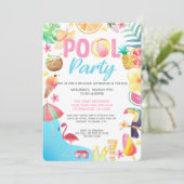 Invitation de la fête de la piscine - Fête de la n (Debout devant)