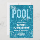 Invitation de la fête de la piscine pour adultes A (Devant)
