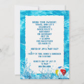 Invitation de la fête de la piscine pour enfants (Dos)