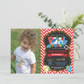 Invitation de la fête de la piscine Red Splish Spl (Debout devant)