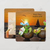 Invitation de la fête de la plage d'été (Devant / Derrière)