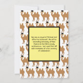 Invitation de la fête de la remise des diplômes de (Dos)