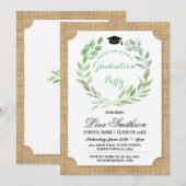 Invitation de la fête de la remise des diplômes en (Devant / Derrière)