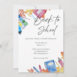 Invitation de la fête de la rentrée scolaire moder