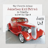 Invitation de la fête de la retraite classique (Devant / Derrière)