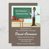 Invitation de la fête de la retraite des enseignan (Devant / Derrière)