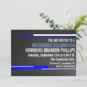 Invitation de la fête de la retraite masculine mod (Debout devant)