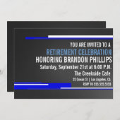 Invitation de la fête de la retraite masculine mod (Devant / Derrière)