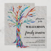 Invitation de la fête de la Réunion familiale de l (Devant / Derrière)