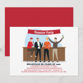 Invitation de la fête de la Réunion scolaire (Devant / Derrière)