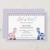 Invitation de la Fête de la Révélation de genre (Devant / Derrière)