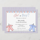 Invitation de la Fête de la Révélation de genre (Devant / Derrière)